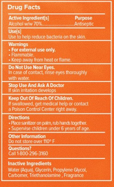 Drug Facts Panel (Drug Facts 4oz)